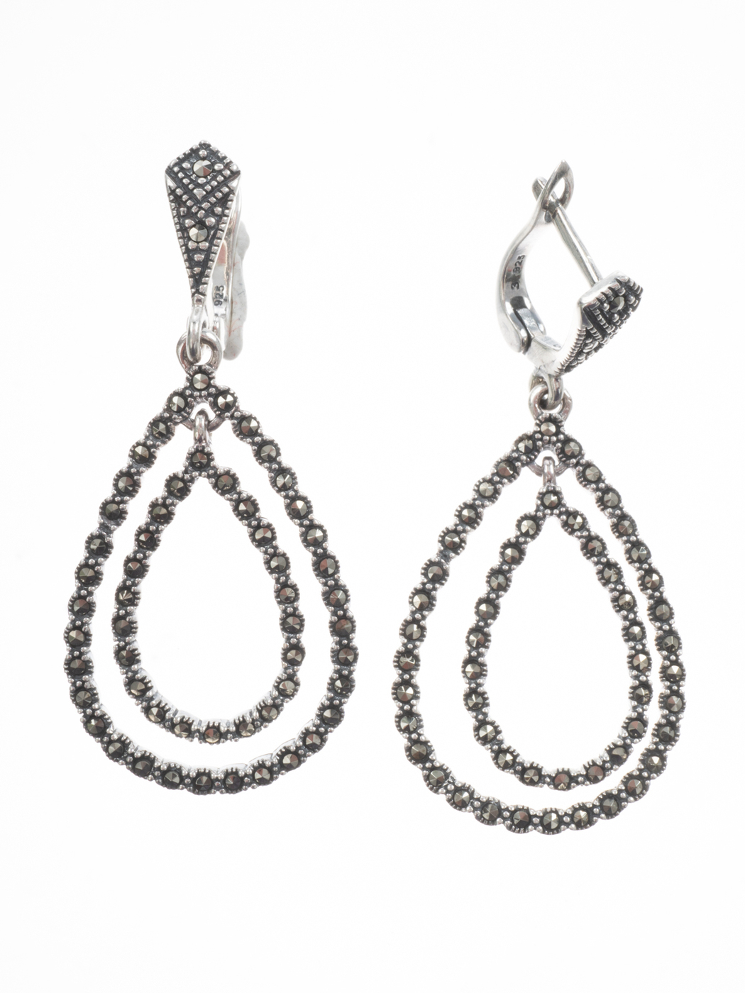 

Серьги из серебра с марказитом Марказит HE835-7513, HE835-7513
