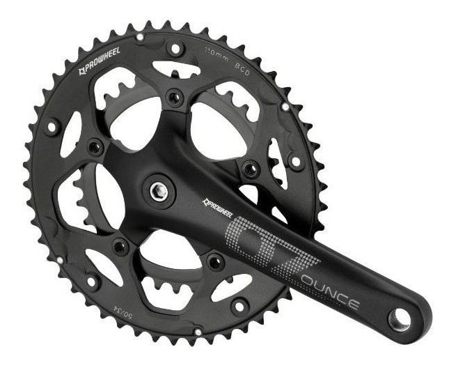

Система Prowheel Ounce-521C-N, 2x9 скоростей, 34-50T, 172,5 мм, Road, черная, Черный
