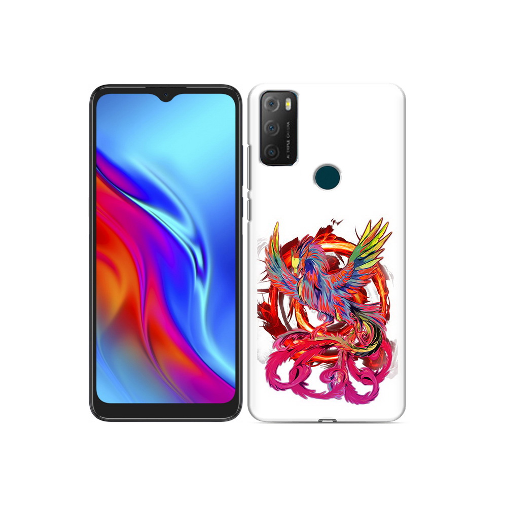 

Чехол MyPads Tocco для TCL 20e красочный феникс, Прозрачный, Tocco