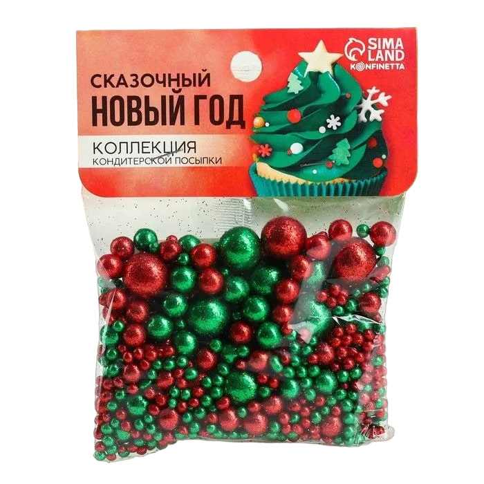 

KONFINETTA Кондитерская посыпка «Сказочный новый год», 50 г.