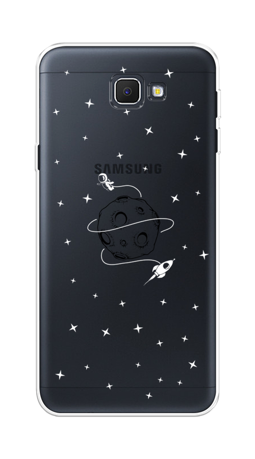 

Чехол на Samsung Galaxy J5 Prime 2016 "Полет вокруг луны", Белый;серый;черный, 22950-2