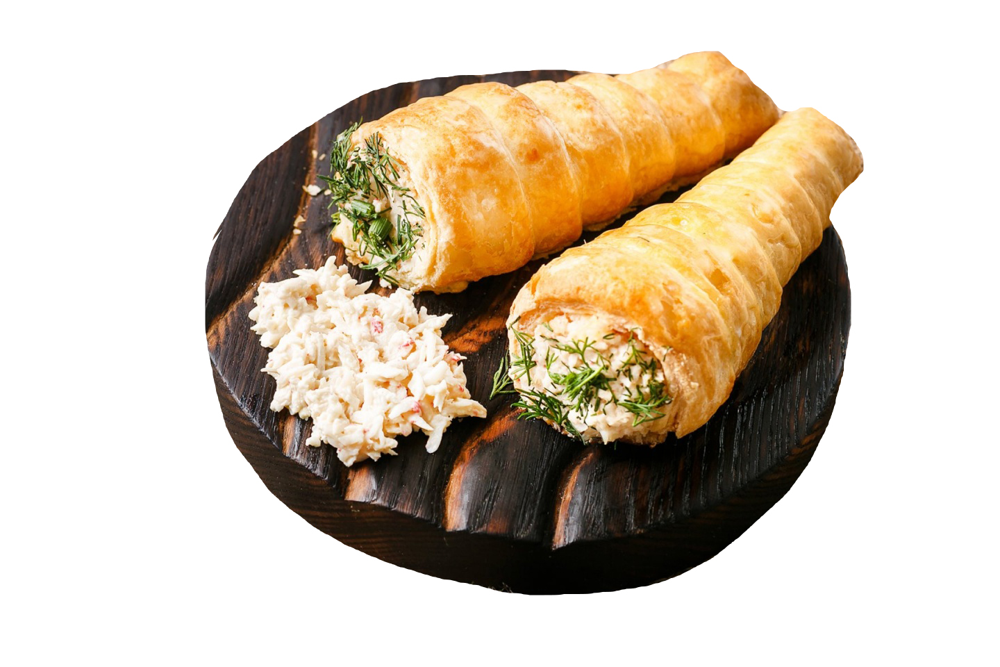 

Трубочка слоеная с курицей