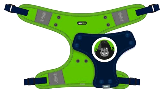 Шлейка для собак Joyser XL, нейлон, пластик, зеленый