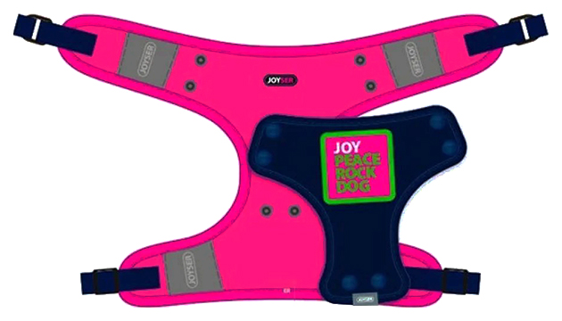 Шлейка для собак Joyser S, нейлон, пластик, розовый
