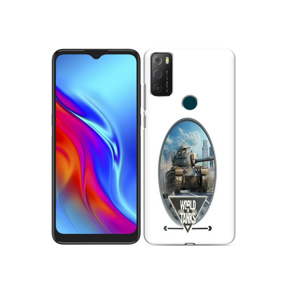 

Чехол MyPads Tocco для TCL 20e игра с танками, Прозрачный, Tocco