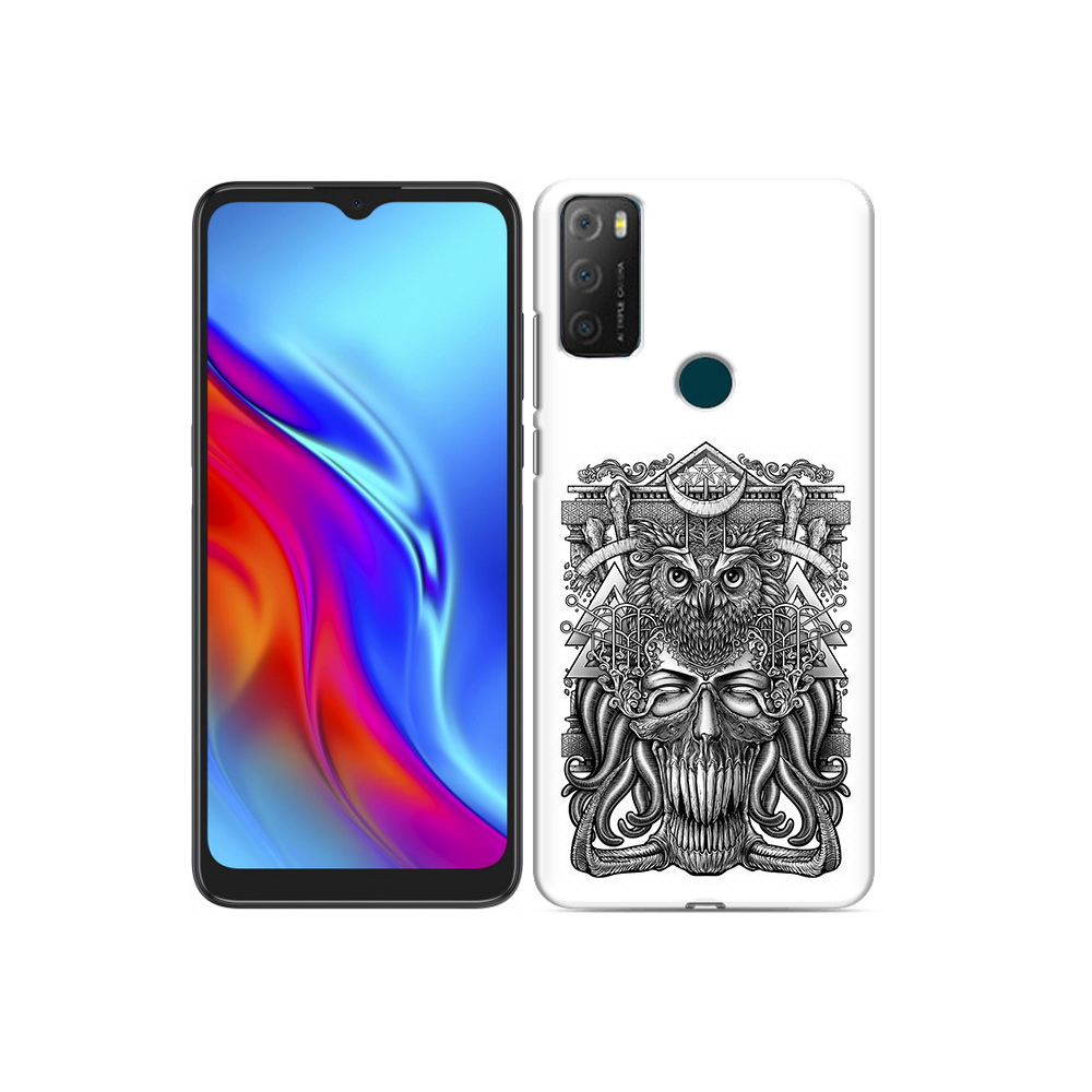

Чехол MyPads Tocco для TCL 20e зубастая сова, Прозрачный, Tocco