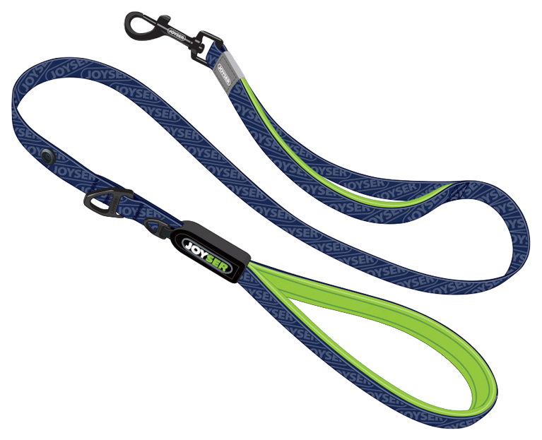 фото Поводок для собак walk base leash xl синий с зеленым joyser