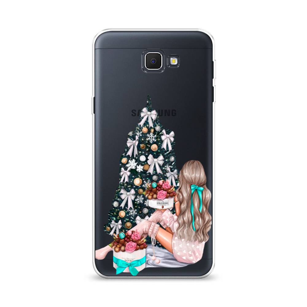 

Чехол на Samsung Galaxy J5 Prime 2016 "New Year", Зеленый;бежевый;голубой, 22950-5