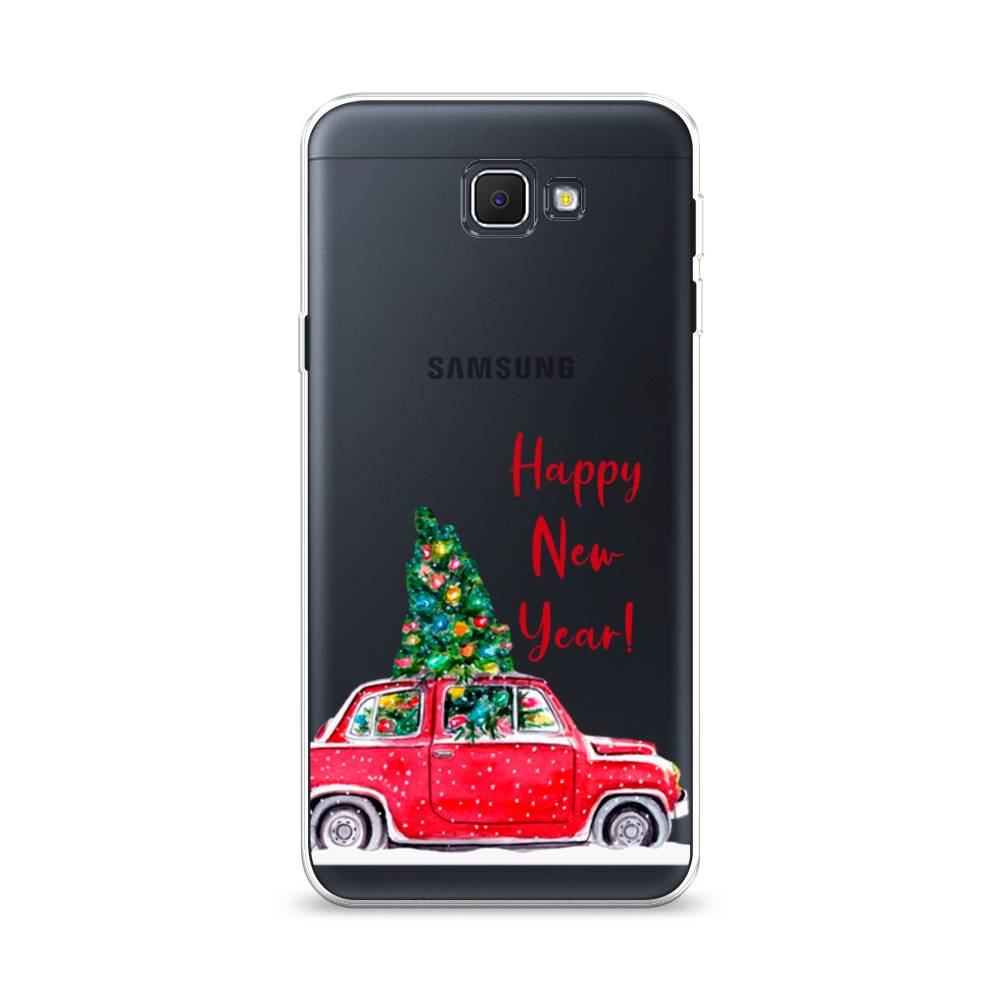 

Чехол на Samsung Galaxy J5 Prime 2016 "Happy New Year", Красный;зеленый, 22950-5
