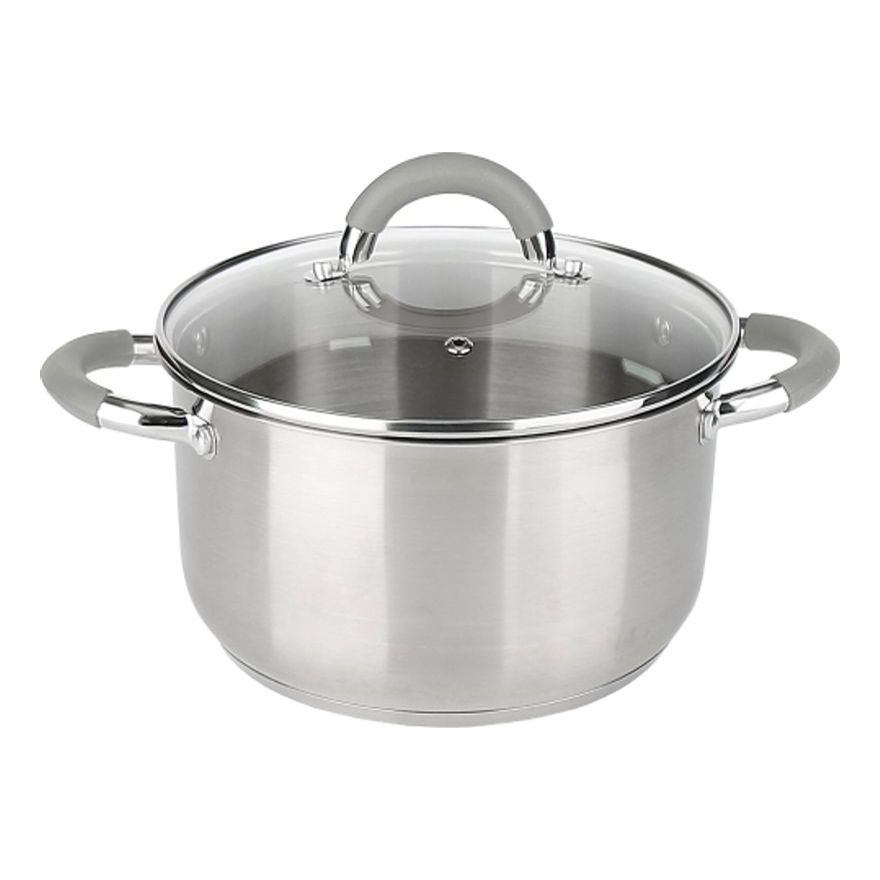 

Кастрюля Kitchen Collection с крышкой Cherry 2,3 л, Серебристый