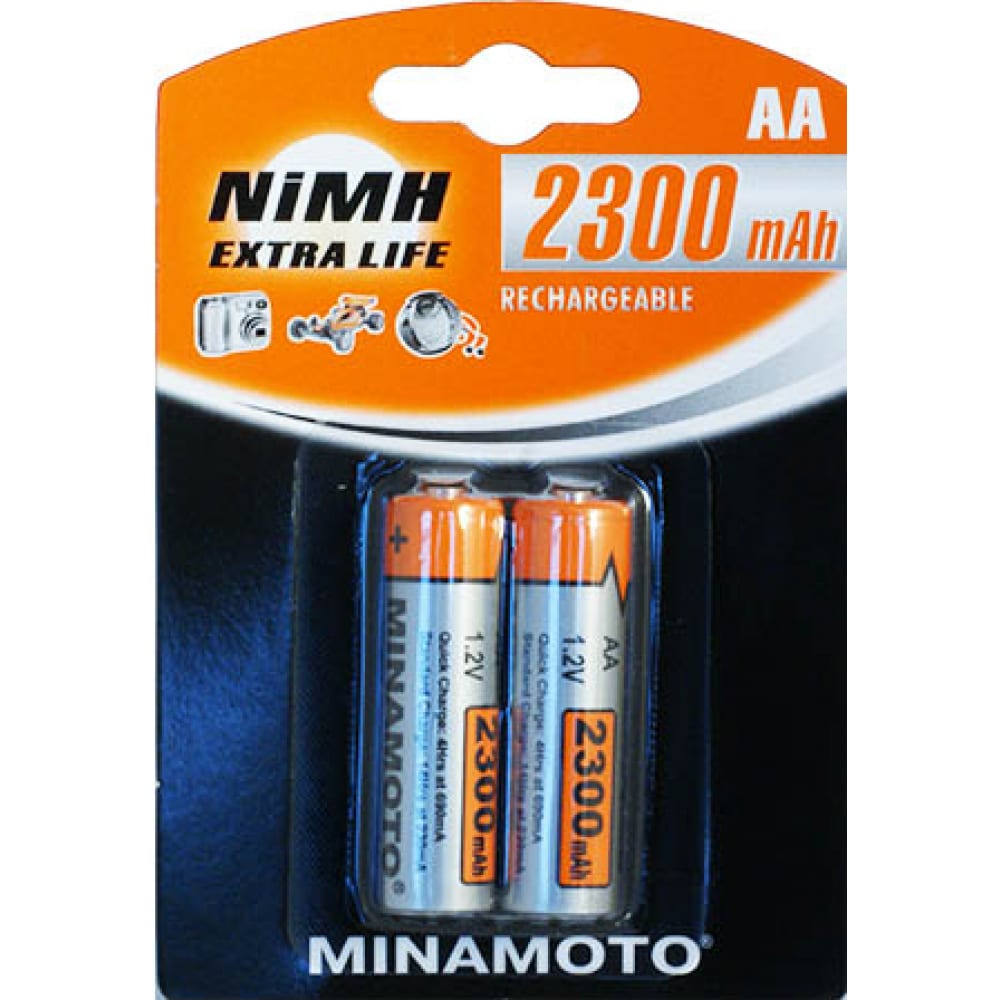 

Аккумулятор Minamoto AA, 2300mAh, 2 Card 3121