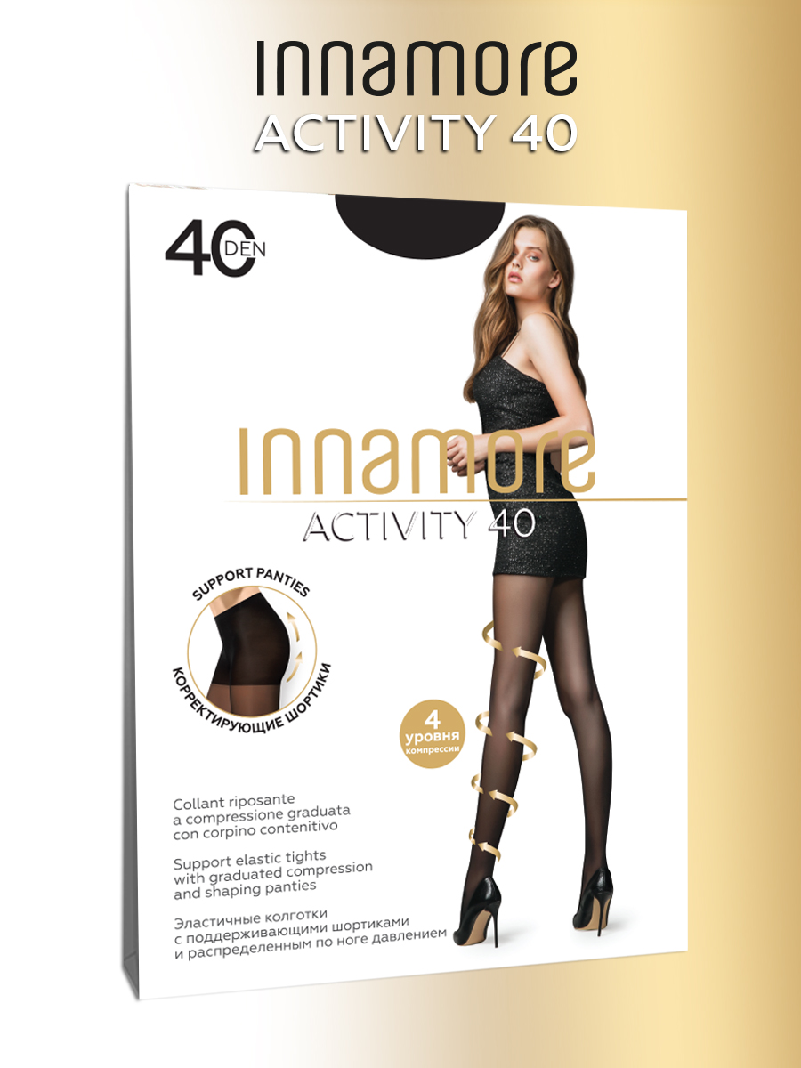 Колготки женские Innamore Activity 40 черные 5