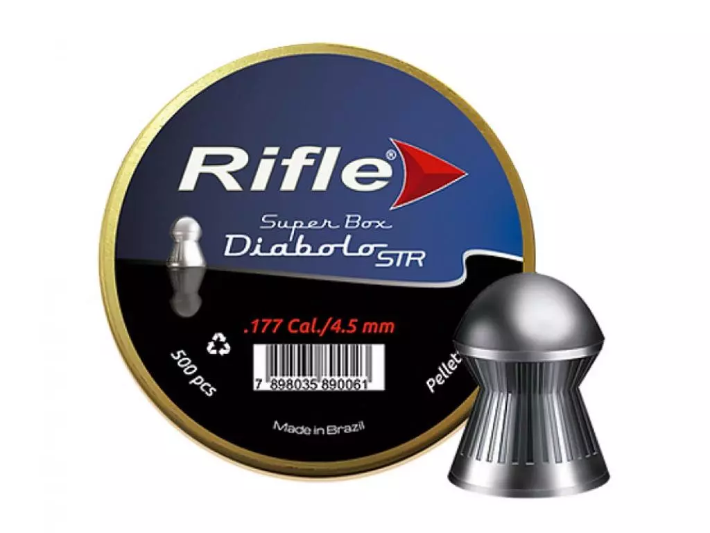 

Пневматические пули Rifle STR Basic Series Diabolo 4,5 мм 0,47 грамма (500 штук)