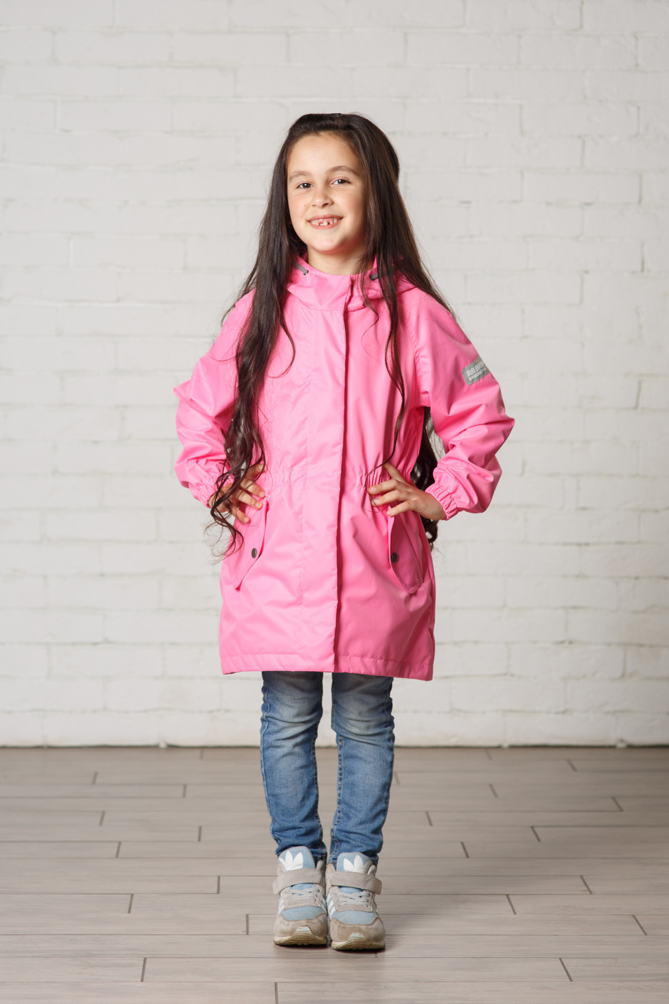 

Ветровка детская BRINCO SS1813, розовый, 104, SS1813