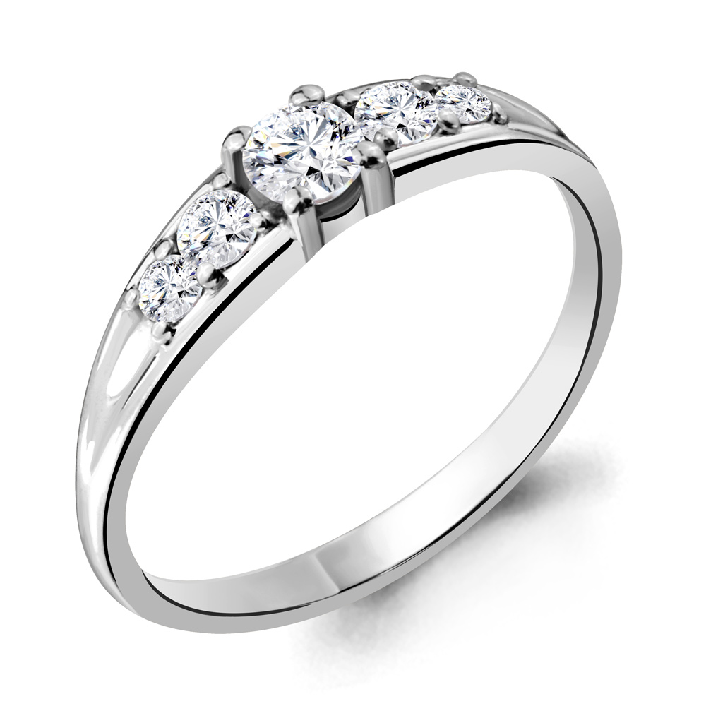 

Кольцо из серебра с фианитом Aquamarine Aquamarine 624341А_925_р р. 17, 624341А_925_р