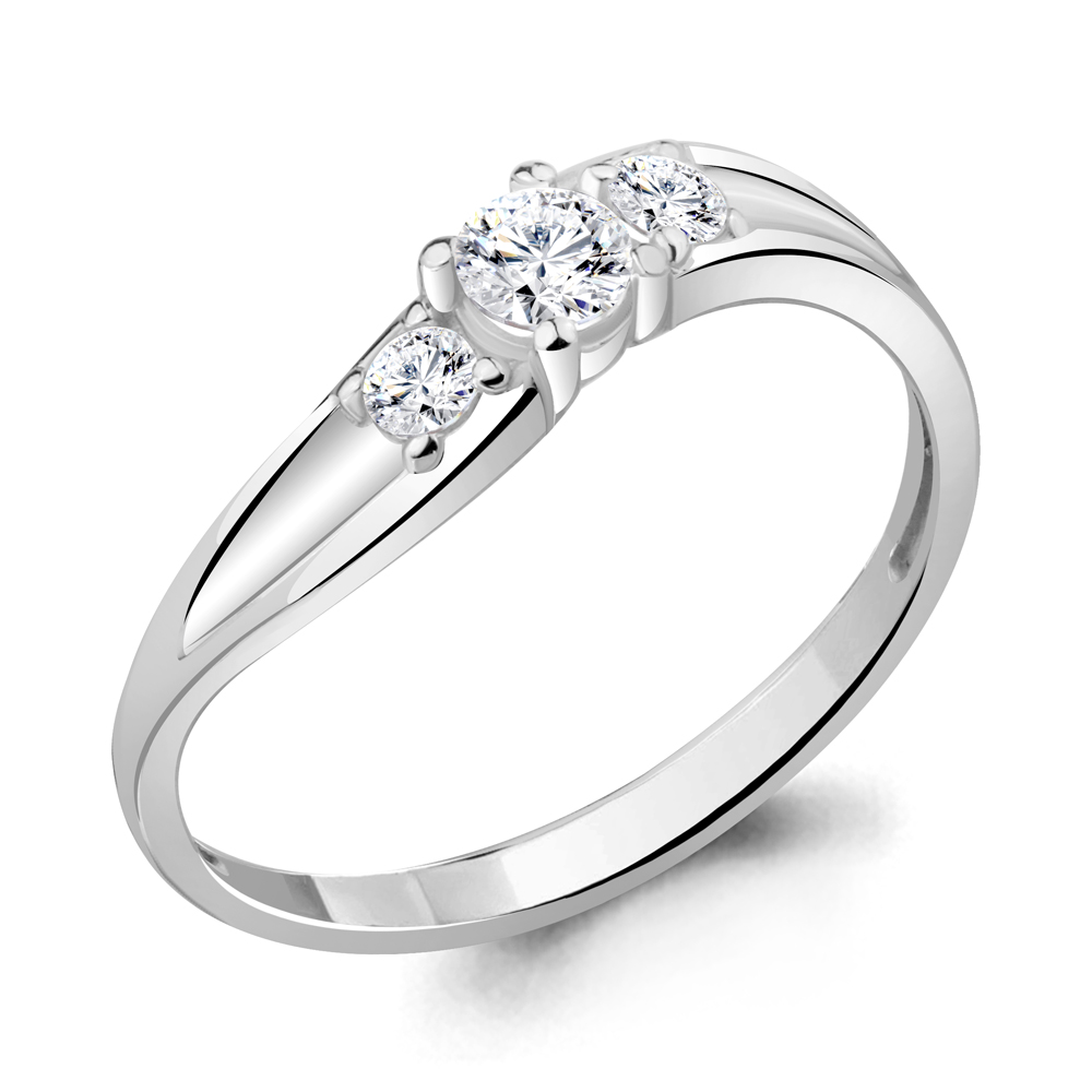 

Кольцо из серебра с фианитом Aquamarine Aquamarine 62431А_925_р р. 15,5, 62431А_925_р