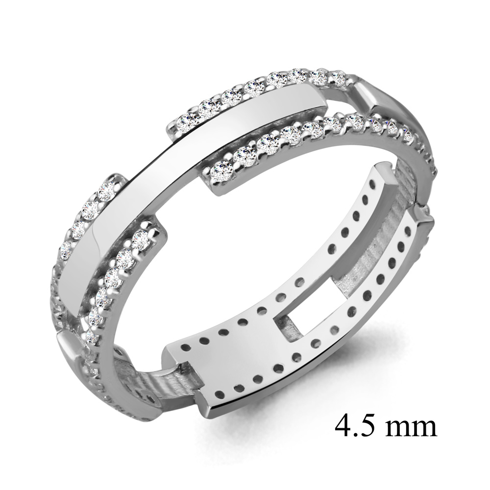 

Кольцо из серебра с фианитом Aquamarine Aquamarine 62311А_925_р р, 62311А_925_р