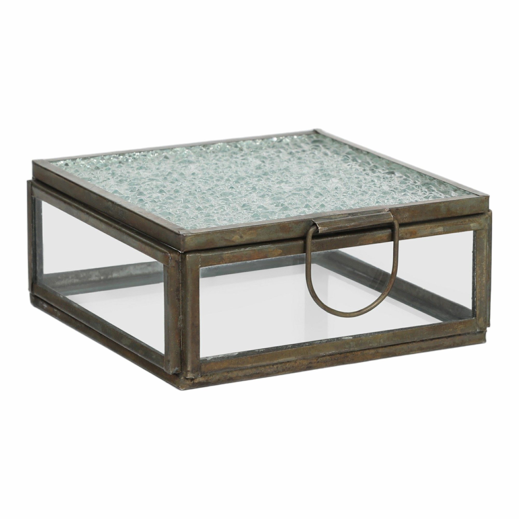 

Шкатулка P.M. Overseas 10 x 10 x 4 см прозрачная, Прозрачный