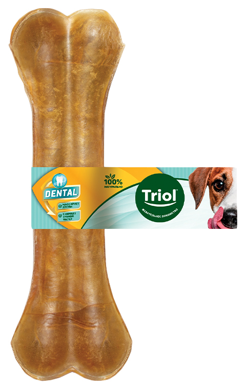 фото Лакомство для собак триол dental, косточки, потрошки, 50г triol