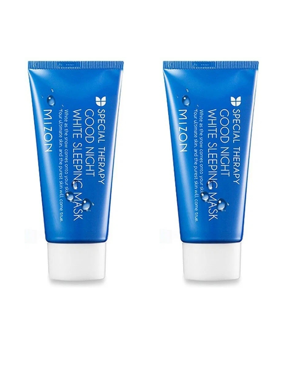 

Маска для лица MIZON ночная осветляющая 50 мл 2 шт, Mizon good night white sleeping mask