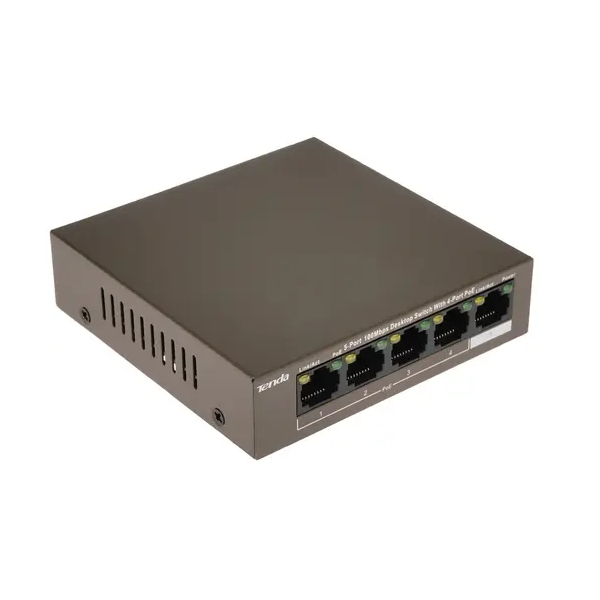 

Коммутатор Tenda TEF1105P-4-63W TEF1105P-4-63W коричневый, TEF1105P-4-63W