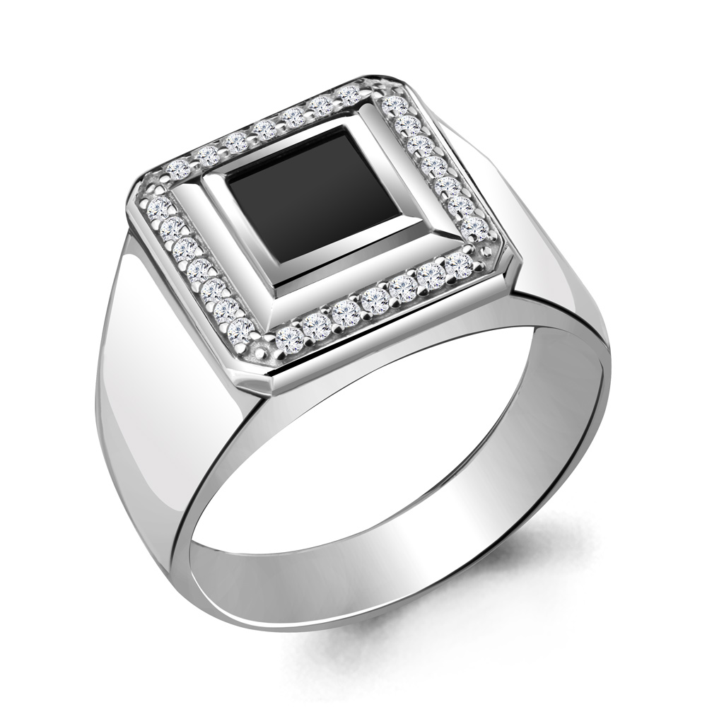 

Кольцо из серебра с фианитом р. Aquamarine 62125Ч_925_р, 62125Ч_925_р