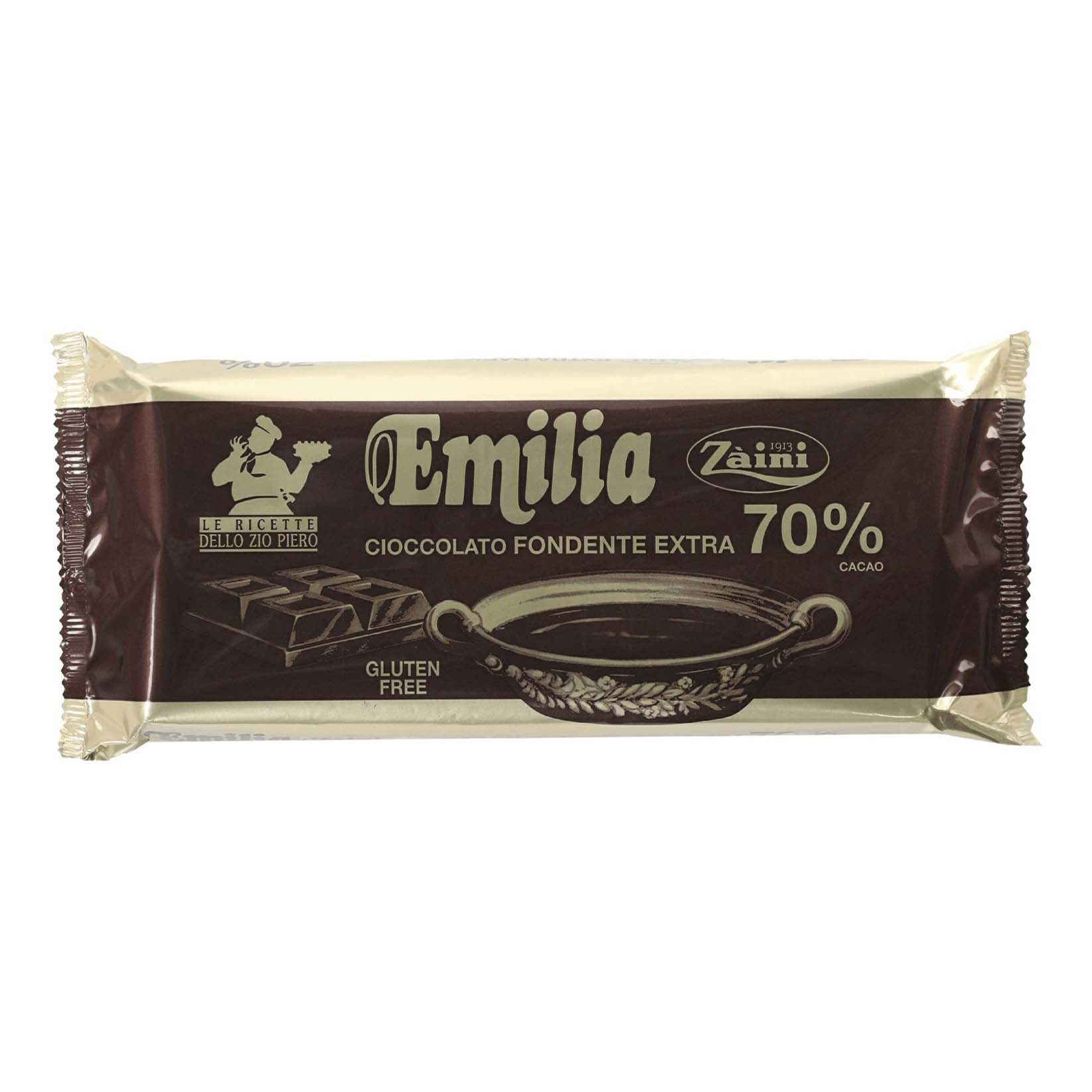 Шоколад Zaini Emilia темный 70% 1 кг