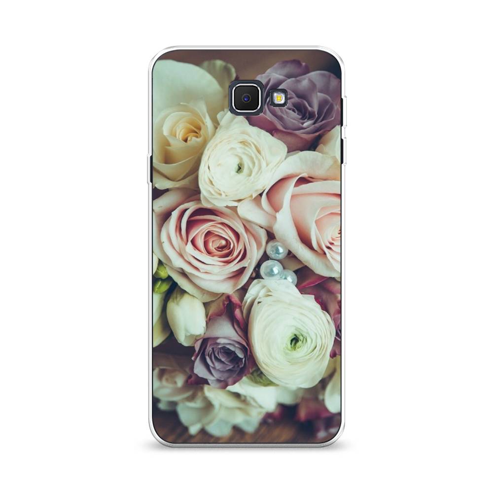 

Чехол на Samsung Galaxy J5 Prime 2016 "Свадебный букет", Белый;фиолетовый, 22950-2