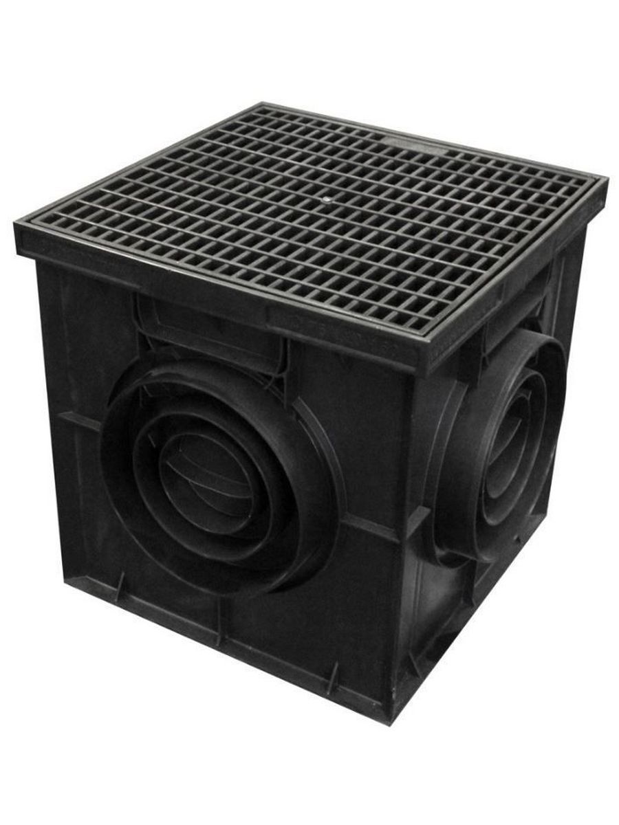 Дождеприемник с решеткой Aquastok 4300 пластик 300х300 мм