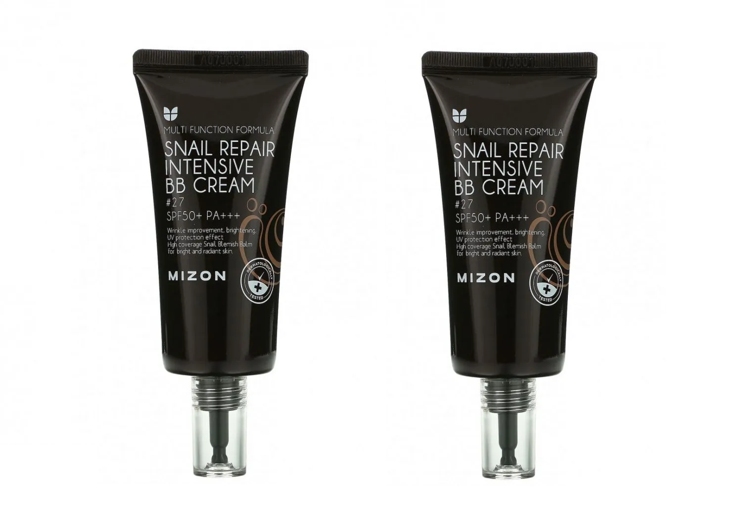 

Крем BB для лица Mizon Snail Repair Intensive BB Cream 27 с муцином улитки 50 мл 2 шт