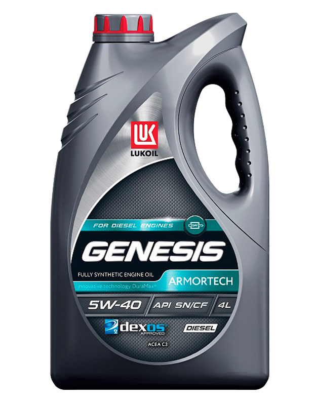 Моторное масло Lukoil синтетическое GENESIS ARMOTECH Diesel 5W40 4л