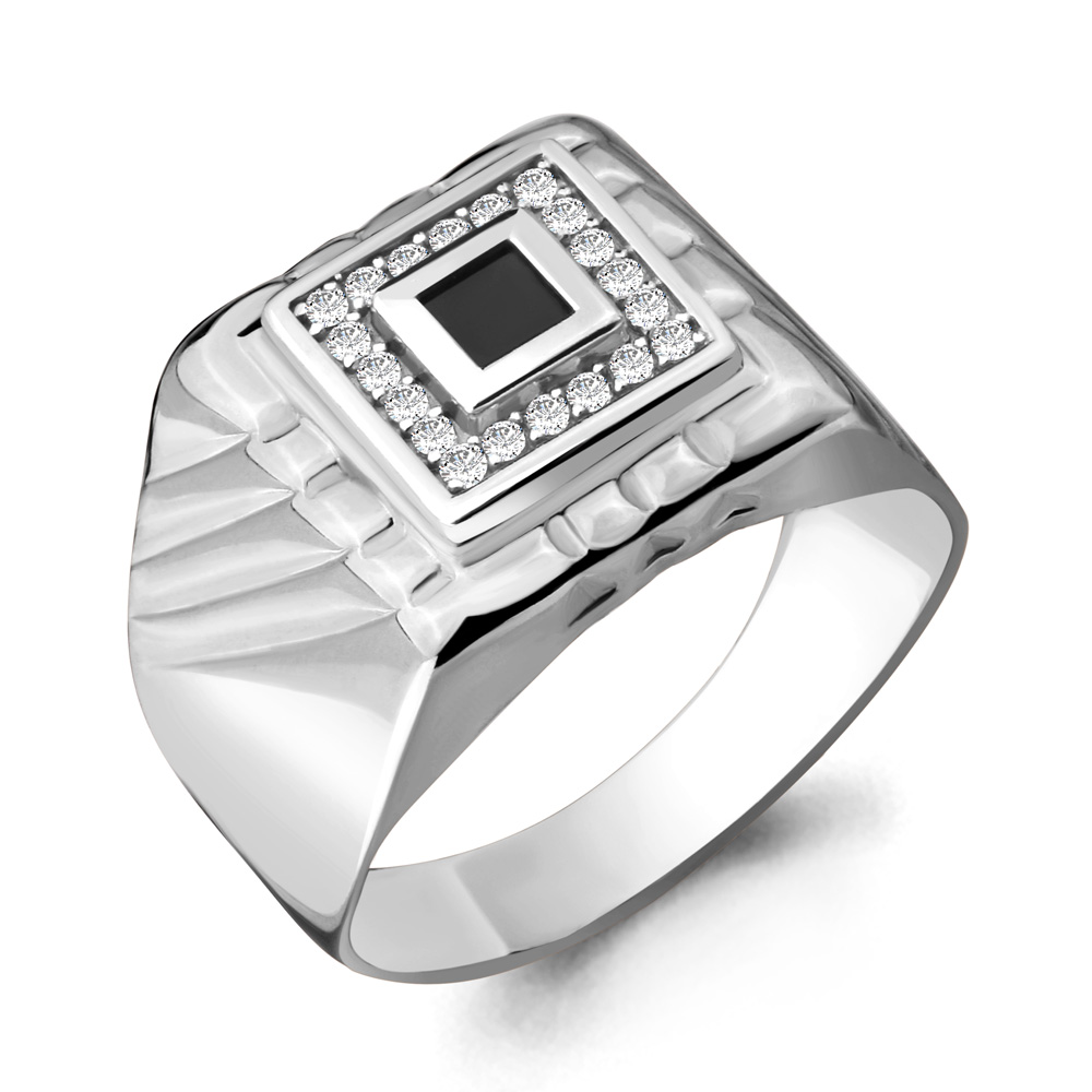 

Кольцо из серебра с фианитом Aquamarine Aquamarine 62107Ч_925_р р. 18,5, 62107Ч_925_р