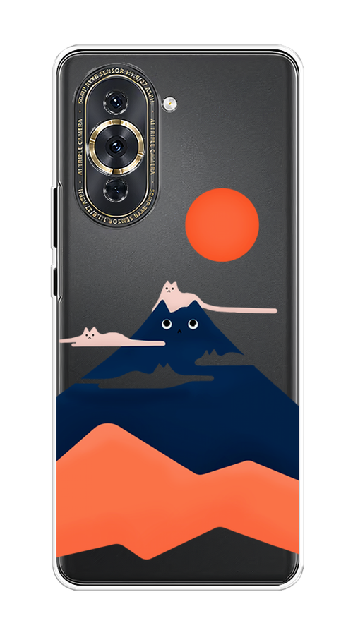 

Чехол на Huawei Nova 10 Pro "Кот-гора", Черный;оранжевый, 6109050-4