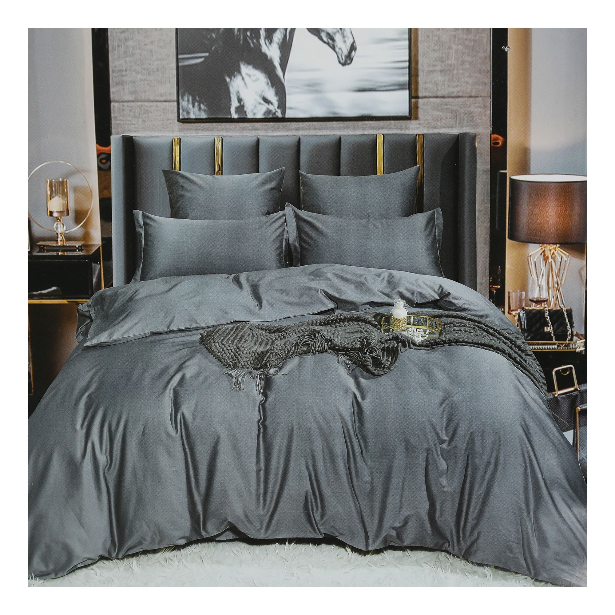

Комплект постельного белья Wonne Traum Elegance Pastel Graphite полутораспальный