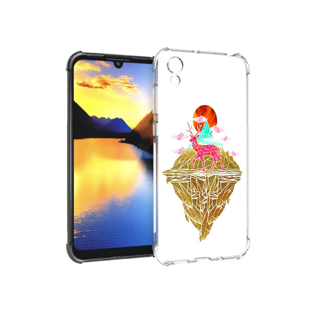 

Чехол MyPads Tocco для Huawei Y5 розовый олень абстракция, Прозрачный, Tocco