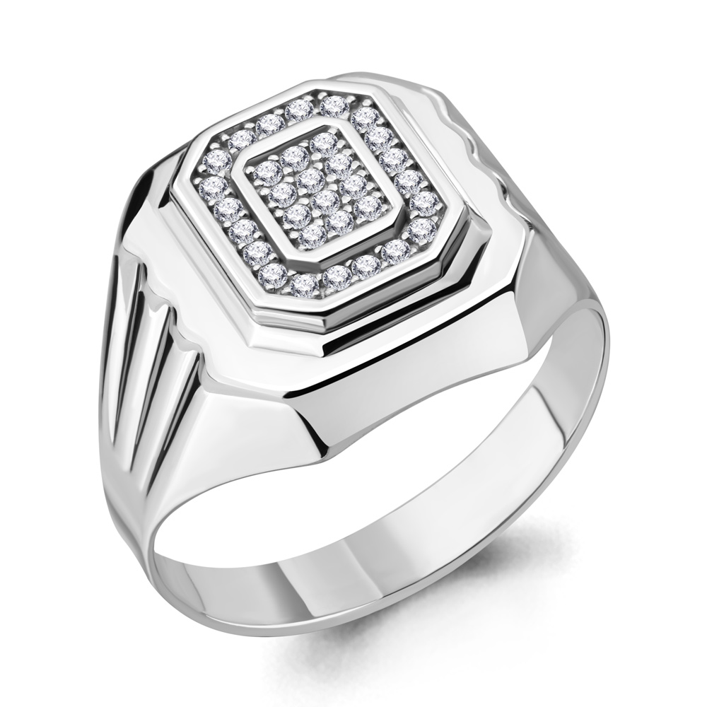 

Кольцо из серебра с фианитом Aquamarine Aquamarine 62084А_925_р р. 19, 62084А_925_р