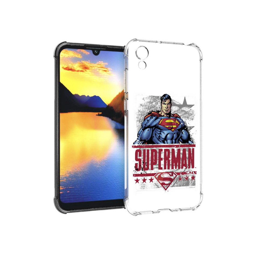 

Чехол MyPads Tocco для Huawei Y5 рисунок супермен, Прозрачный, Tocco