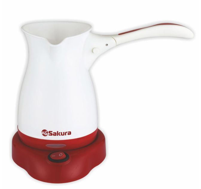 Турка электрическая SAKURA SA-6111WR (0.5) бел/красн