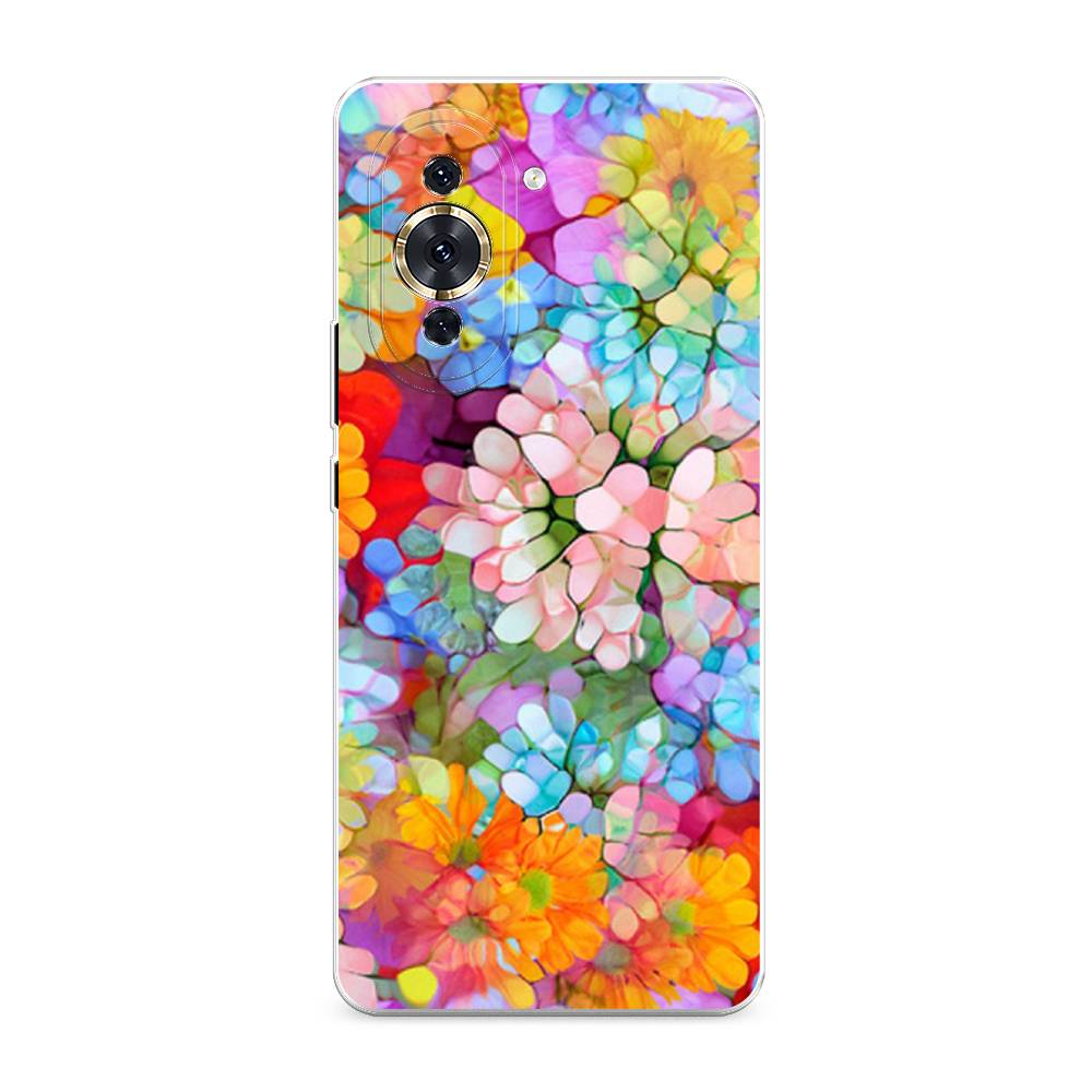 

Чехол для Huawei Nova 10 Pro "Цветы витраж", Оранжевый;розовый;голубой, 6109050-3