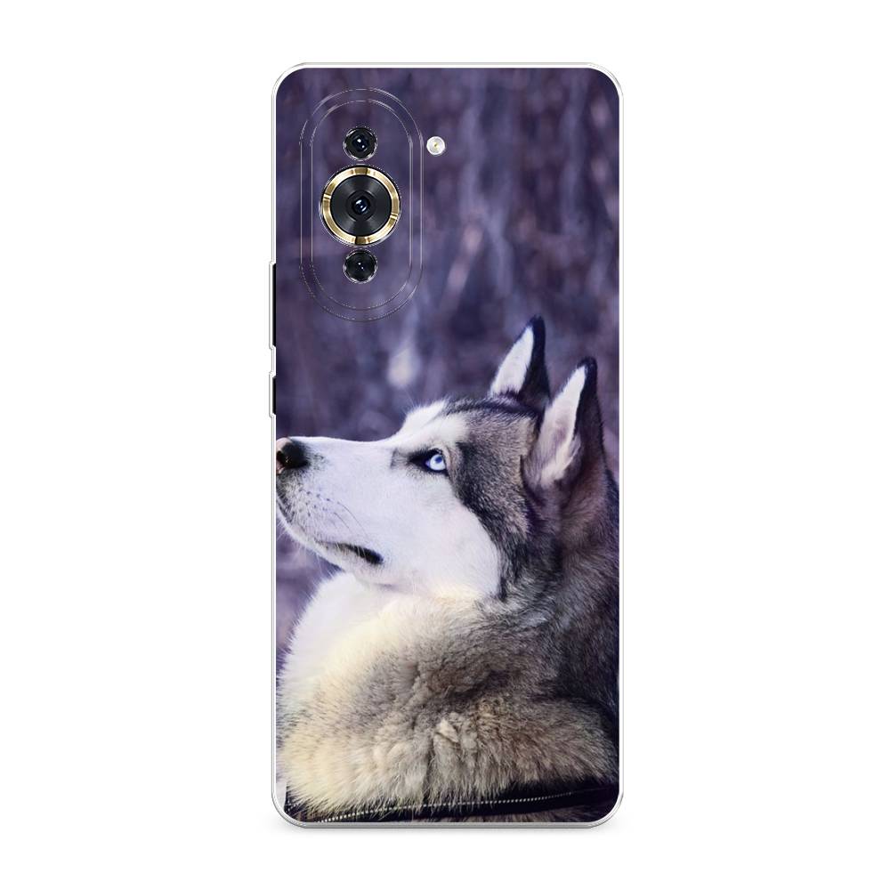 

Чехол для Huawei Nova 10 Pro "Хаски 1", Фиолетовый;белый, 6109050-1