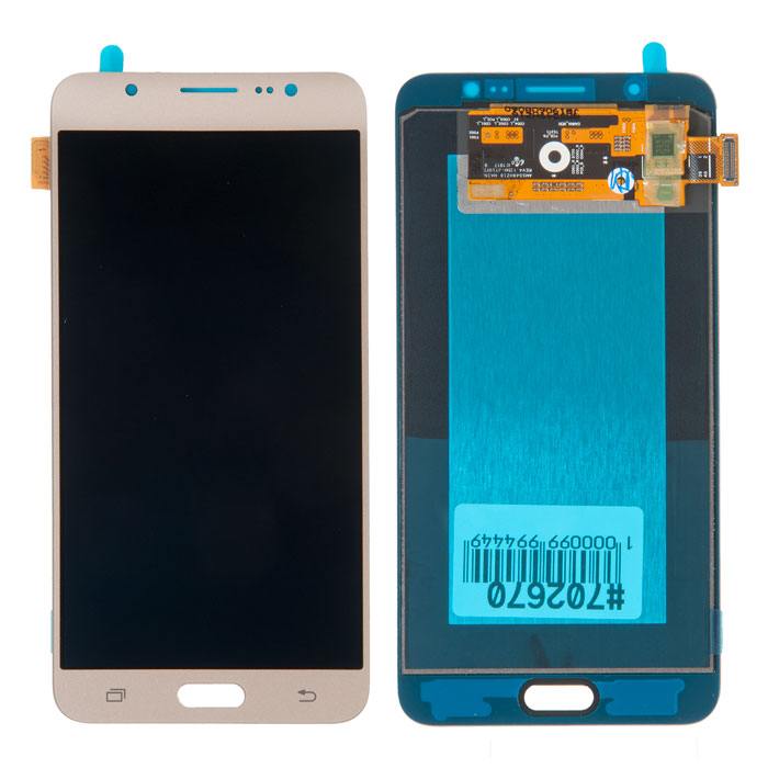 Дисплей в сборе с тачскрином для Samsung Galaxy J7 (SM-J710F) золотой (2016)