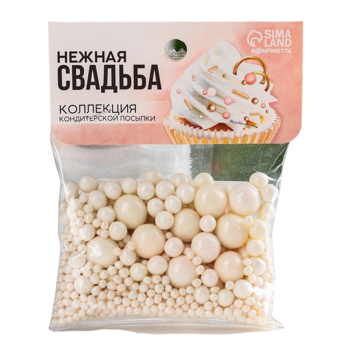 

Кондитерская посыпка KONFINETTA Нежная свадьба, 50 г.