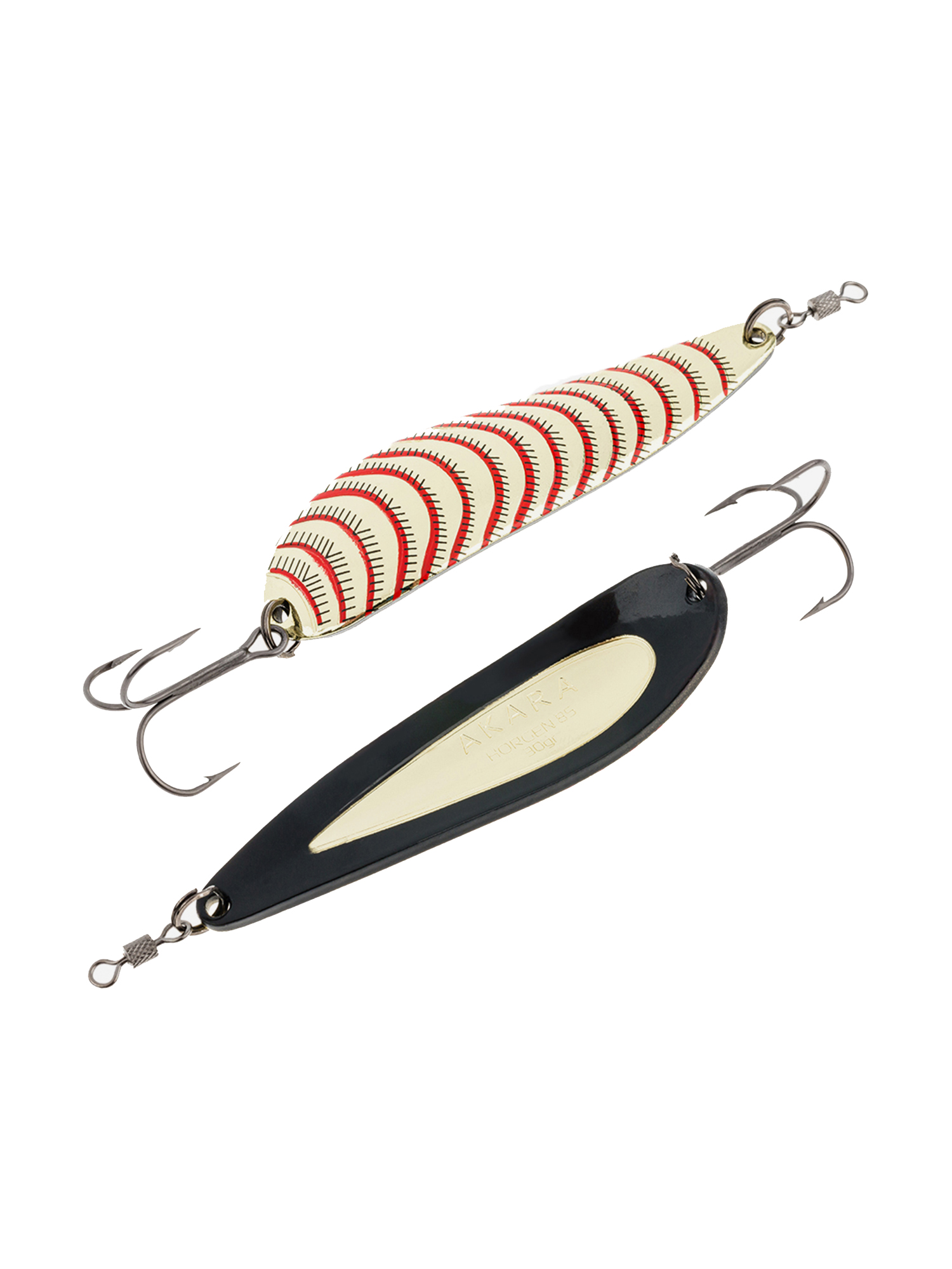 

Блесна колебалка Akara Action Series Horgen 85 30 гр. AB32, Белый;красный;черный, Action Series Horgen