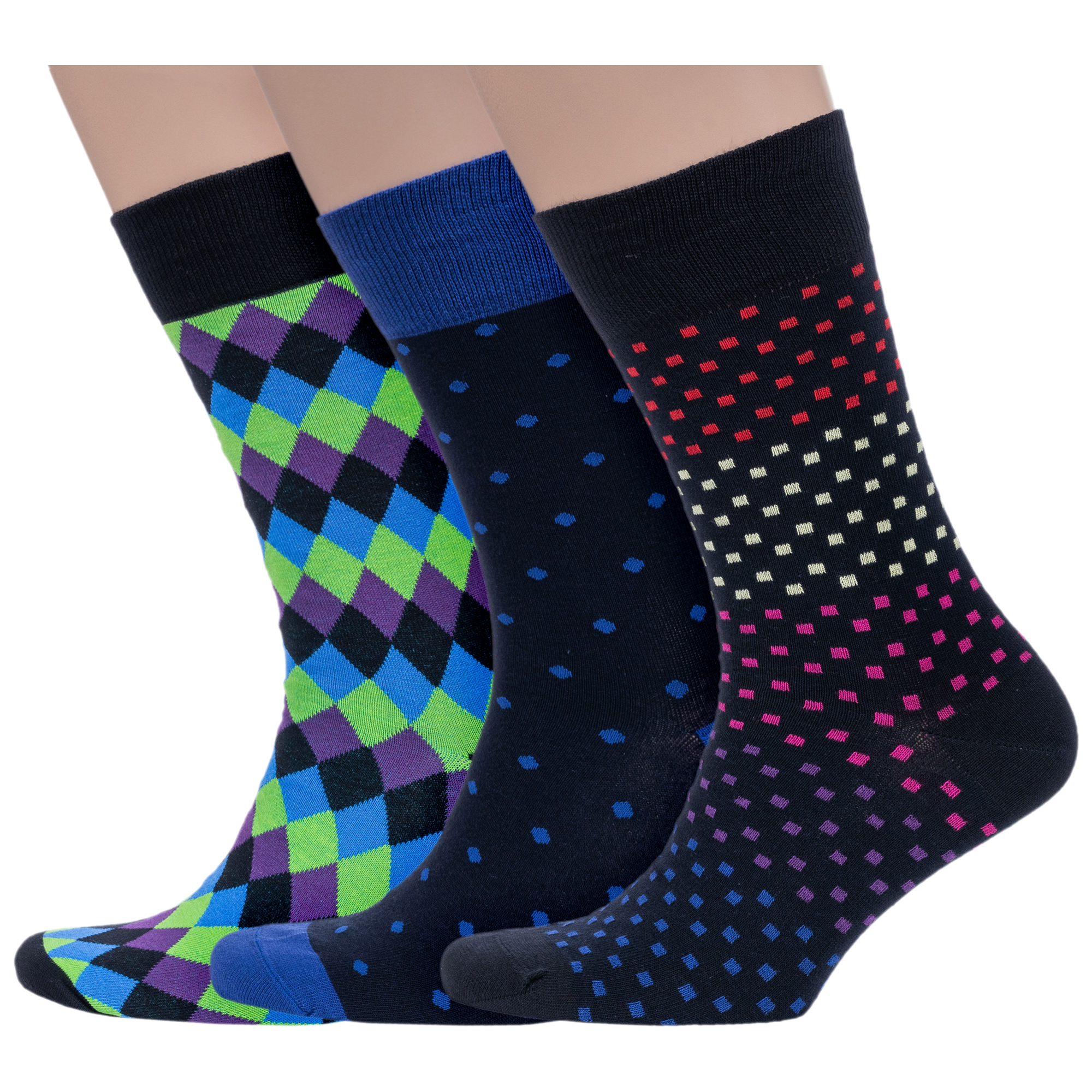 

Комплект носков мужских Grinston socks 3-18D123 разноцветных 29, Разноцветный;черный;синий;фиолетовый, 3-18D123