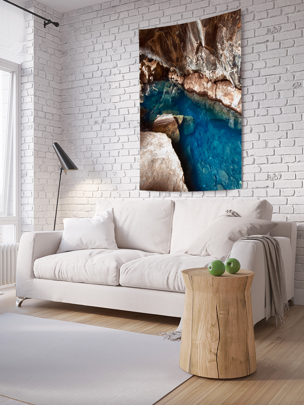 

Вертикальное фотопанно на стену JoyArty Тайная пещерная река 100x150 см, Тайная пещерная река