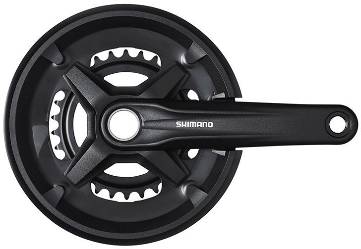 

Система шатунов SHIMANO MT210, 2x9ск, 170мм, инт. вал, 46/30T, с защитой, черный