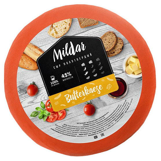 

Сыр полутвердый Mildar Butterkaese 45%