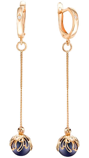 

Серьги из красного золота с жемчугом и фианитом De Fleur 32904.1A2, 32904.1A2