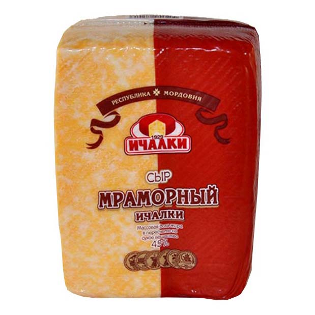 

Сыр Ичалки мраморный 45%
