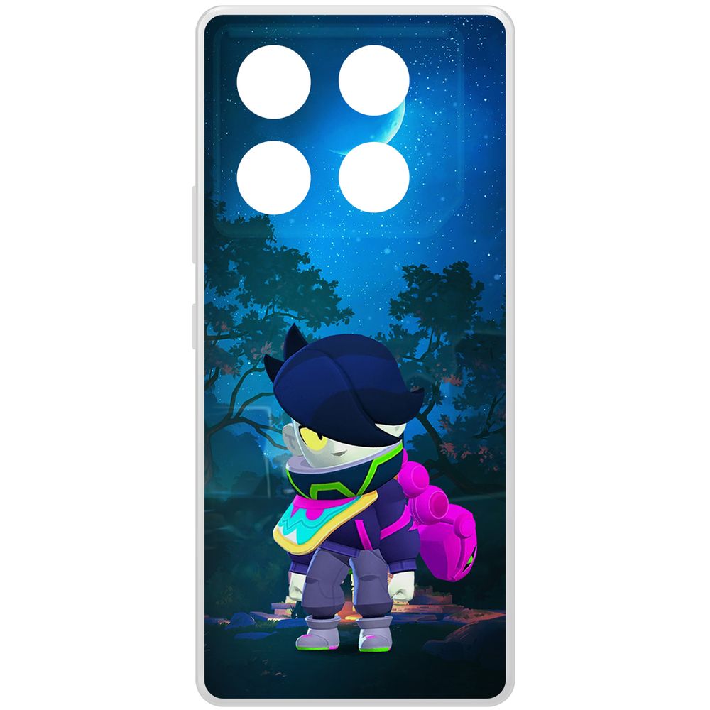 

Чехол-накладка Krutoff Clear Case Brawl Stars-Орочи Эдгар для INFINIX GT 20 Pro, Прозрачный